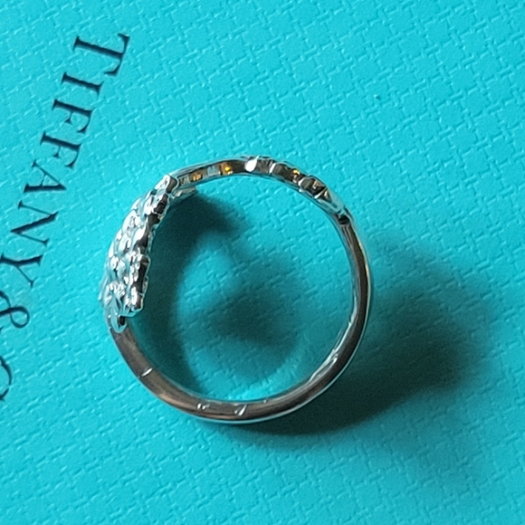 ♥SOLD♥️1885 Tiffany & Company Forget Me Not Spoon Ring in Sterling Silver #15 - Picture 11 of 16